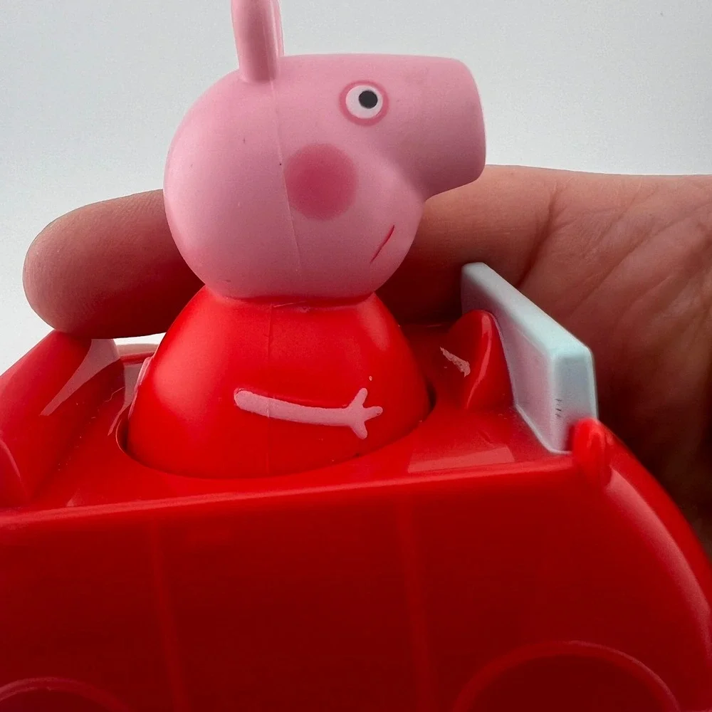 Peppa Pig Figure Lot Red Car Toy 2015 Rebecca Rabbit Suzy Sheep Figures